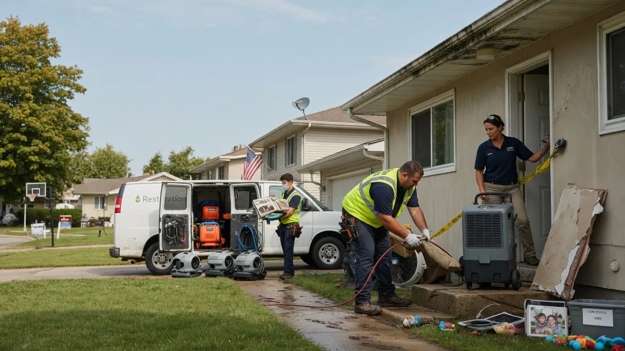 Water Damage Restoration in New Baden, IL near me